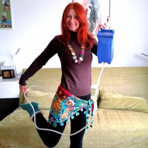Karin mit Einlaufgerät