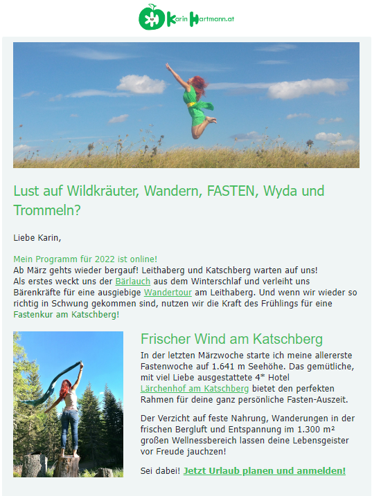 Screenshot Newsletter