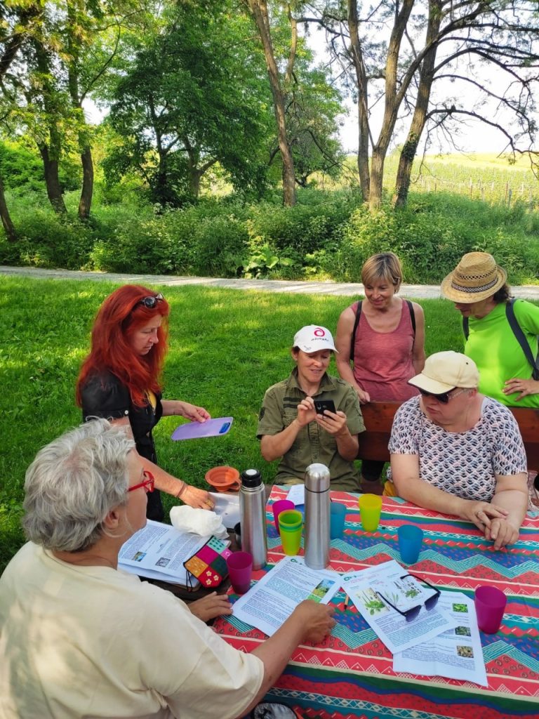 Gruppe bei der Rast