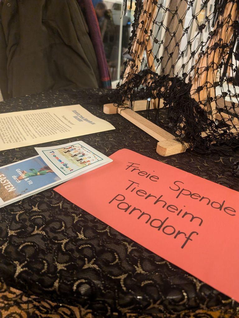 Schild "Freie Spende" Tierheim Parndorf