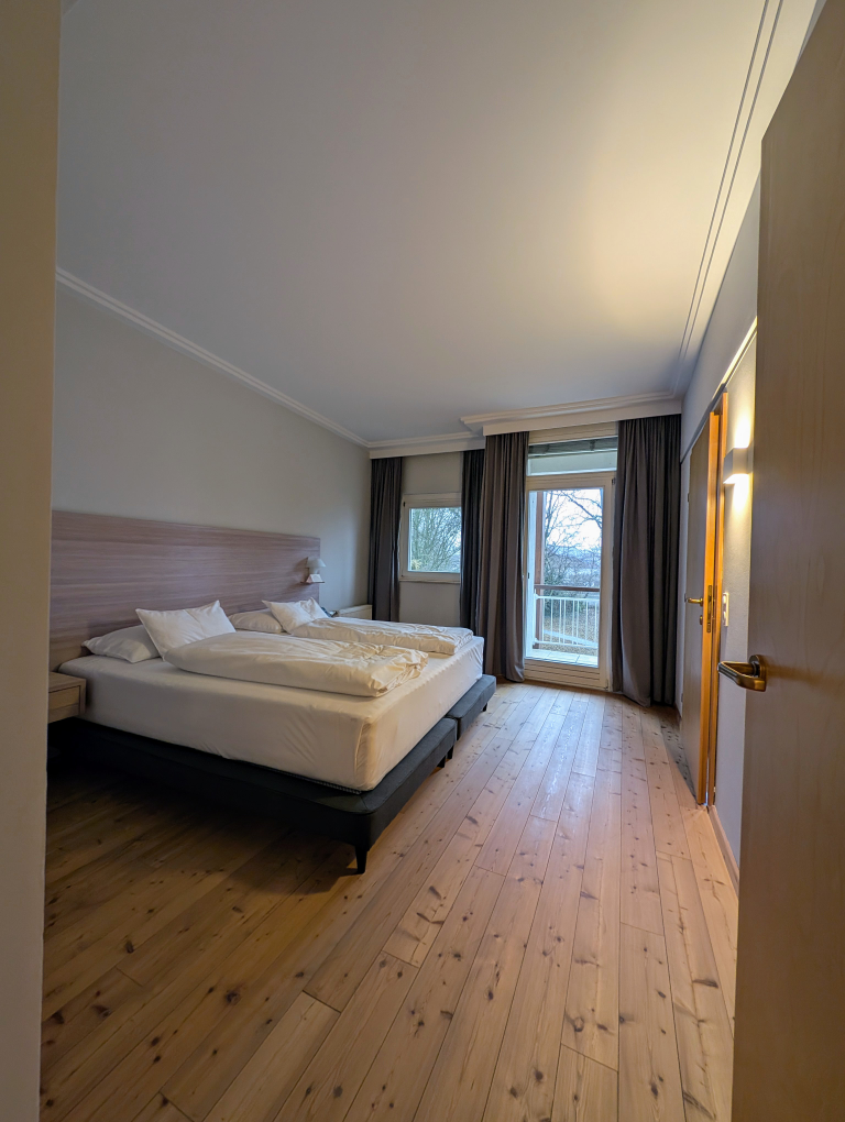 Blick in das Schlafzimmer