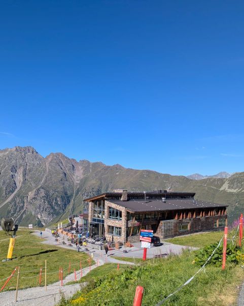 Seilbahnstation von oben