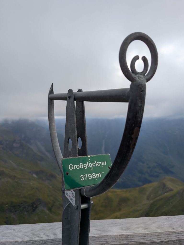 Sichtrohr Richtung Großglockner 3798 m