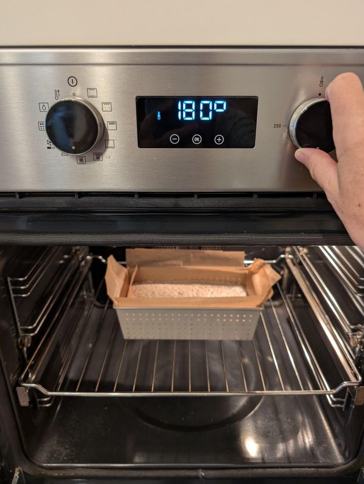 Kastenform im Backrohr.