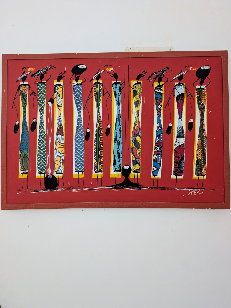 10 afrikanische Frauen nebeneinander