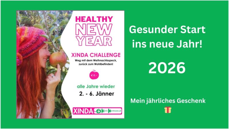 Layout XINDA Challenge 2026 - Gesunder Start ins neue Jahr - Mein Geschenk