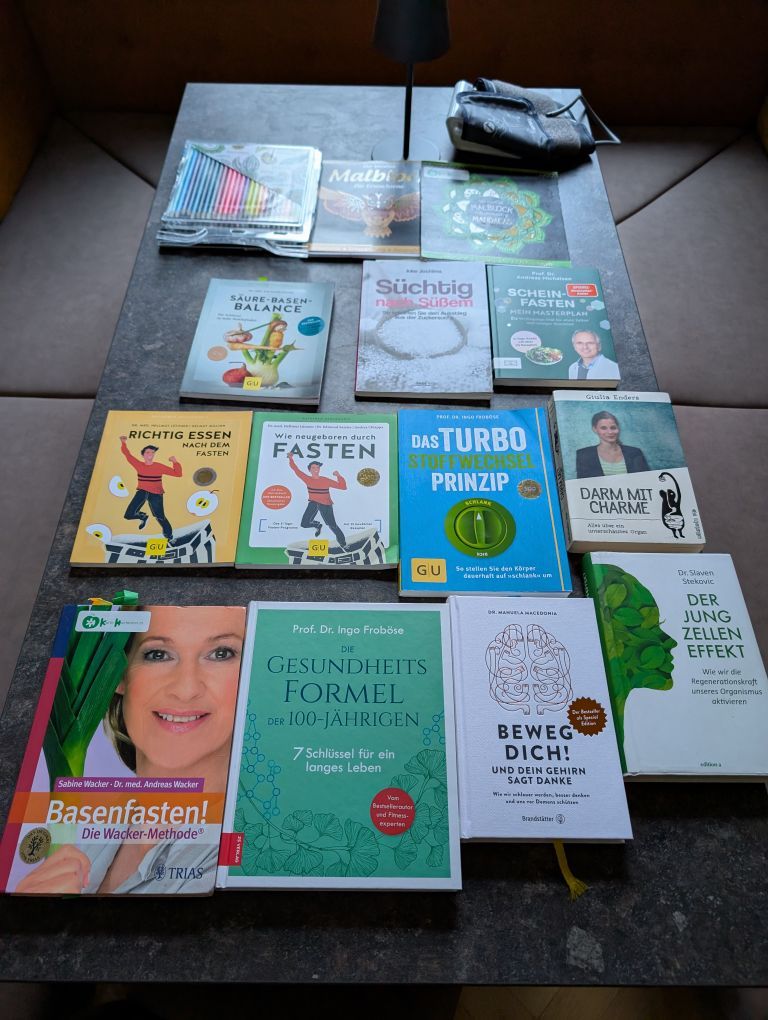 11 Bücher über Fasten und gesunden Lebensstil