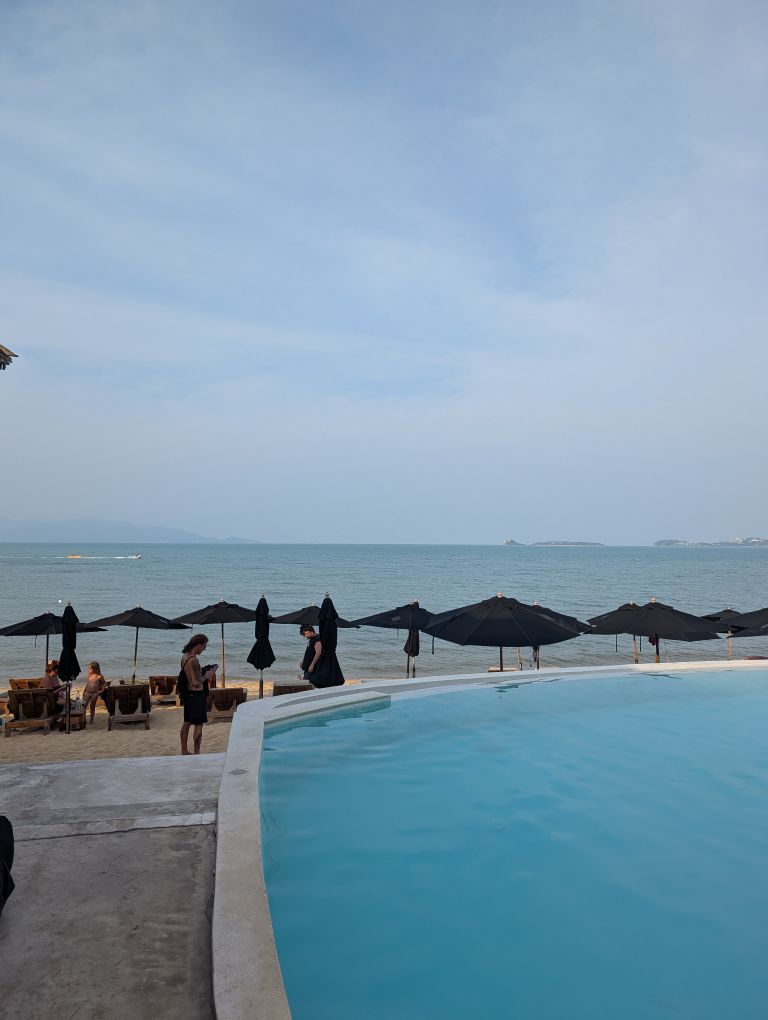 Blick vom Pool Richtung Meer